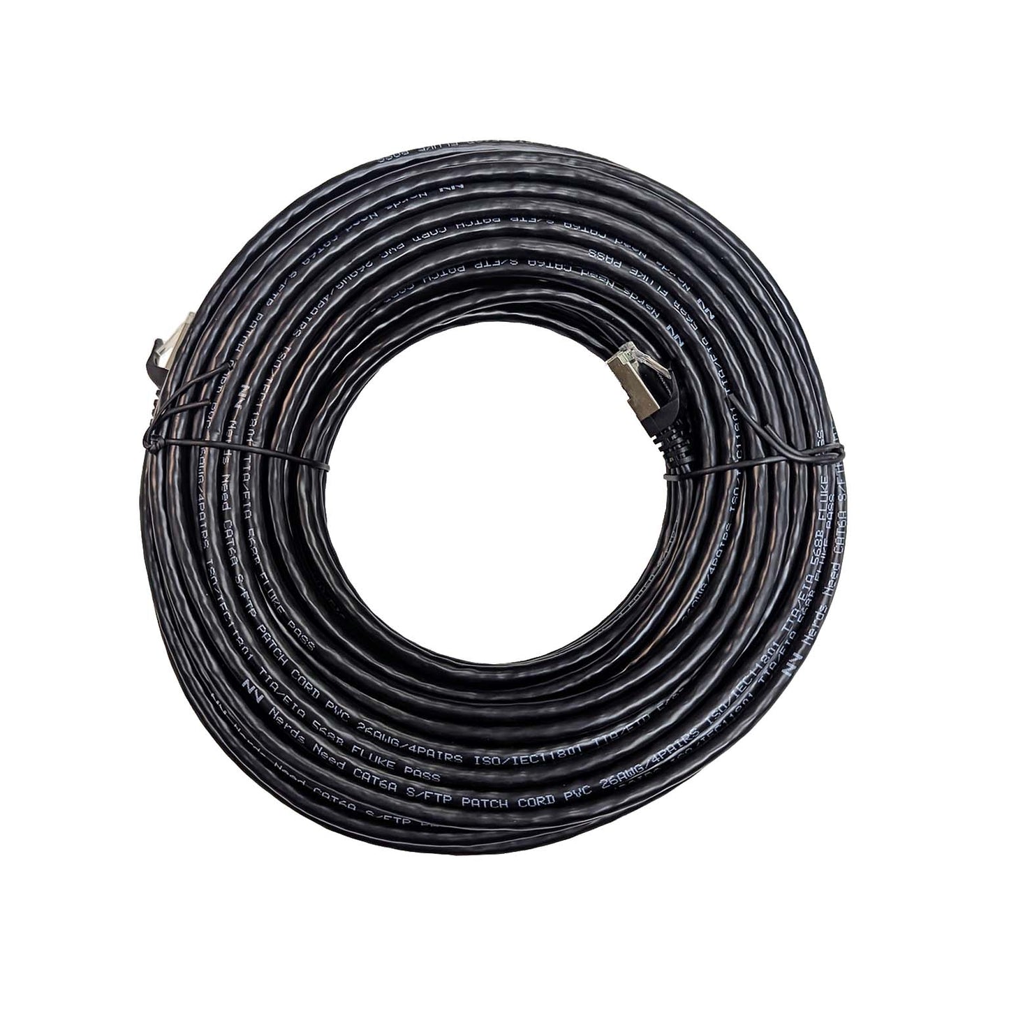 Ethernet Cat 6A Patch Cable 10Gbps POE S/FTP Shielding