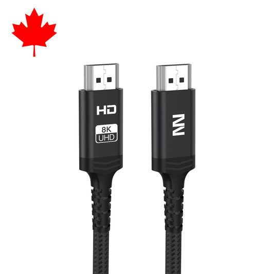 HDMI 2.1 Cable 48Gbps 8K 60Hz 4K 120Hz 2m 6.6ft