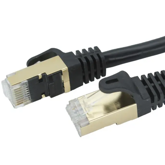 Ethernet Cat 6A Patch Cable 10Gbps POE S/FTP Shielding